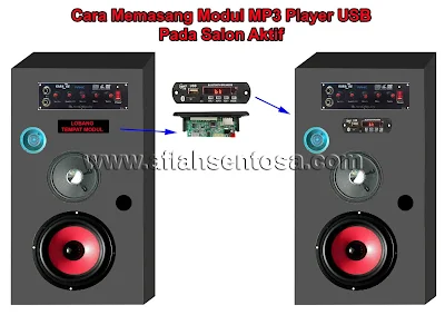 Cara memasang modul MP3 player pada salon aktif