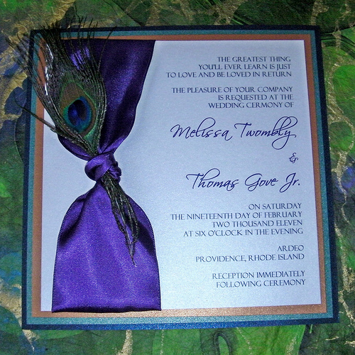 Peacock Wedding Invitations: Beautiful and Elegant - Elasdress