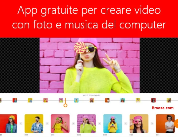 app per creare video con foto e musica per computer