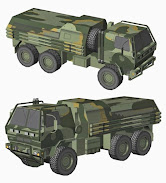 Бумажная модель Тактический грузовик Oshkosh FMTV 6x6 (Трансформеры)