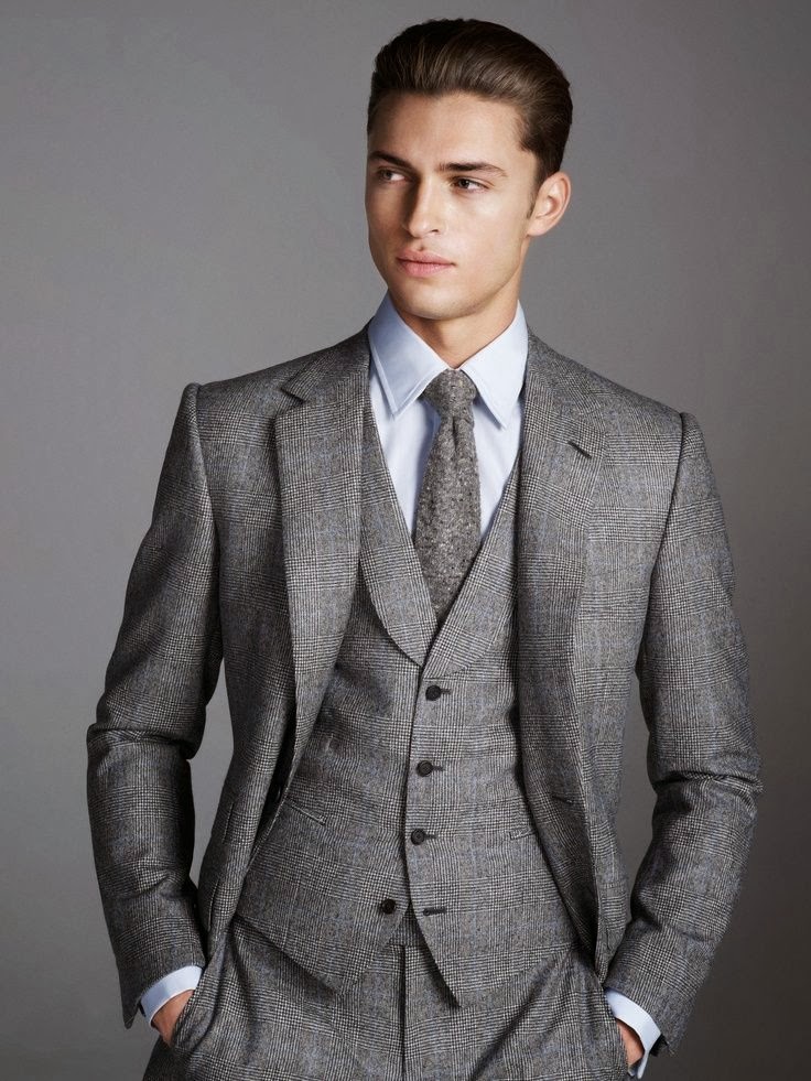 TOPTENFASHIONNEW: MENS BUSINESS SUITS GREY SUIT