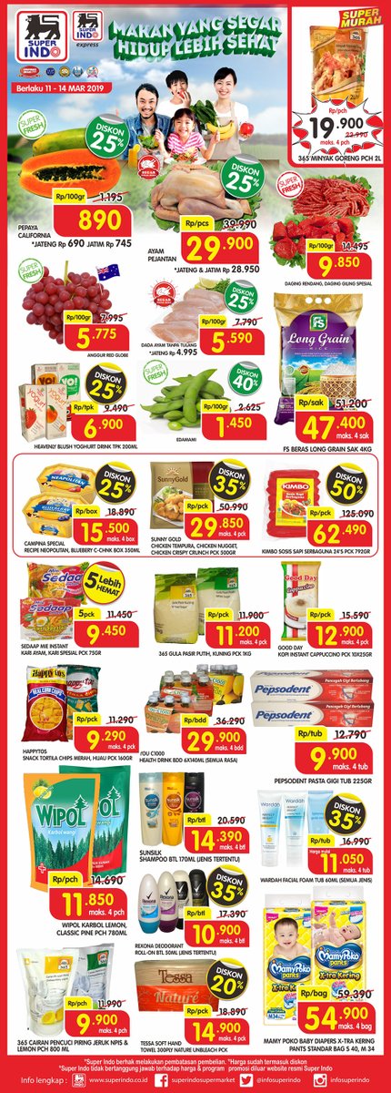 #Superindo - #Promo #Katalog Periode 11 - 14 Maret 2019