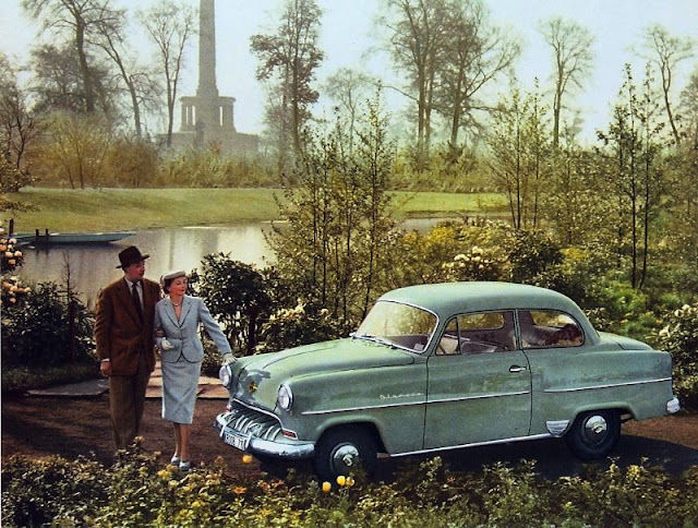 Los bellos anuncios de automóviles Opel en los años 50