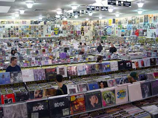 A record store somewhere where people still care. Kind of.