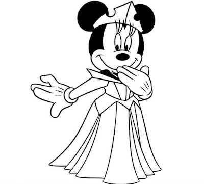 Desenhos da Minnie para Colorir e Imprimir