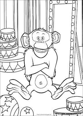 Madagascar 3 coloring page