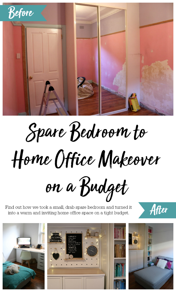 Southern In Law Spare Bedroom  to Home Office Makeover On 