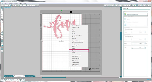 Come utilizzare singoli file .png nella modalità Print & Cut | Silhouette Cameo step13
