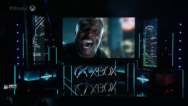 Terry Crews Crackdown 3 E3 Xbox One Microsoft 2017 yelling angry black