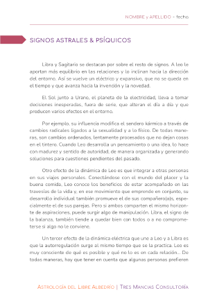 Astrología del Libre Albedrío: carta natal para el uso de energía psíquica. Tres Mancias Consultoría