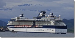Millennium Cruises Shipping leaving Seward Alaska