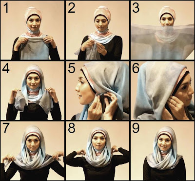 Tutorial Cara Memakai Hijab modern Paris 2013  Cara memakai hijab