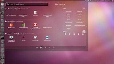 Tampilan Ubuntu Linux