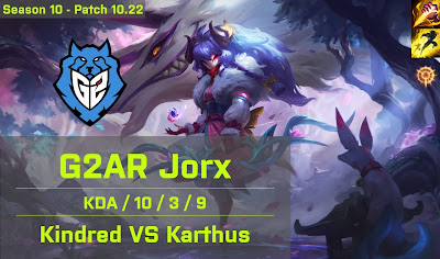 G2AR Jorx Kindred JG vs Karthus - EUW 10.22