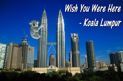 Welcome to Koala Lumpur postcard