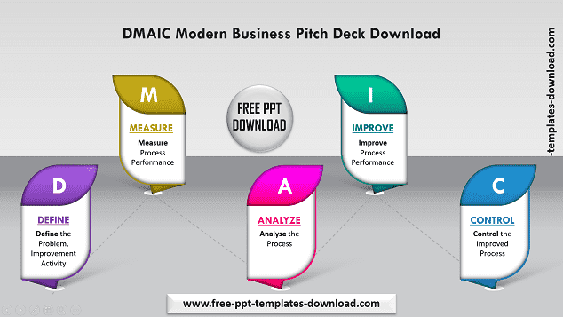 DMAIC Modern Business Free Pitch Deck Download