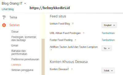 Setelan Lainnya