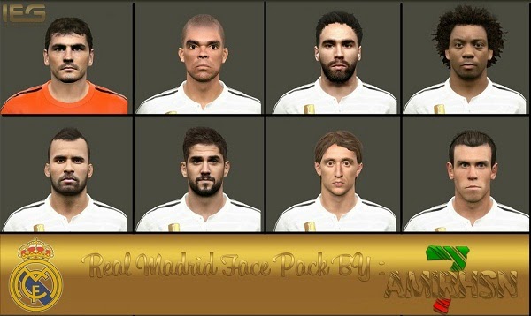 34908 Marcelo Face PES 2015  35496 Bale Face PES 2015  57353 D.Carvajal Face PES 2015  852 I.casillas Face PES 2015  42556 Isco Face PES 2015  59510 Jese Face PES 2015  34908 Marcelo Face PES 2015  34098 Modric Face PES 2015  9133 Pepe Face PES 2015