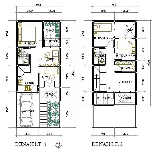 Denah Rumah Minimalis Type 36