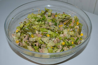  Salade verte au thon