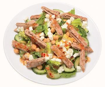 Greek Chopped Pita Salad