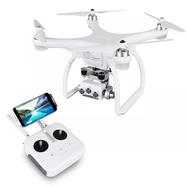 UPair 2 Ultrasonic 5.8G 1KM FPV 3D + 4K + 16MP Camera With 3 Axis Gimbal GPS RC Quadcopter Drone RTF