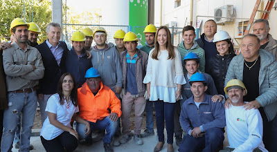 El Presidente recorrió las obras del Hospital Zonal General Doctor Posadas de Saladillo.