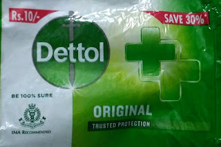 This is the image of the front cover of the soap Dettol (Original).