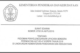 Petunjuk Teknis Upacara HUT Korpri Ke-47 Tahun 2018