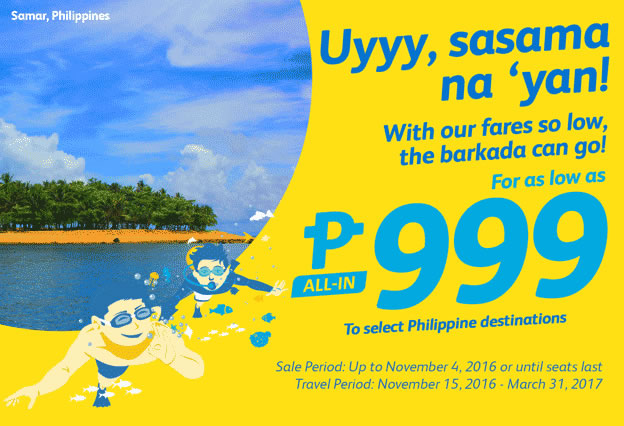 Cebu Pacific 999 Promo Fare 2016-2017