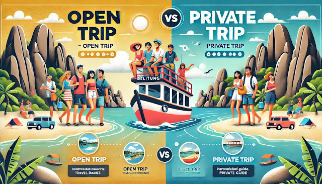 Perbandingan Open Trip atau Private Trip