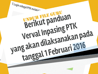 Panduan Verval Inpasing PTK Kemenag 2016 [ Download ]