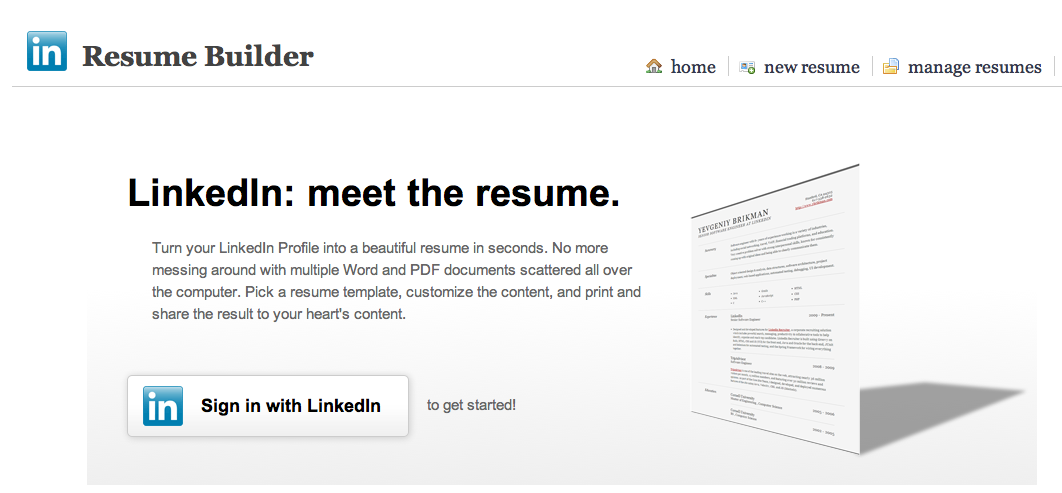 Linkedin lanza resume.linkedinlabs.com , y tan sÃ³lo en un click ...