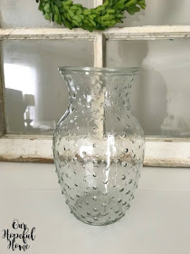 hobnail vase flowers vintage 