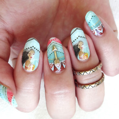 Pocahontas Nail Art