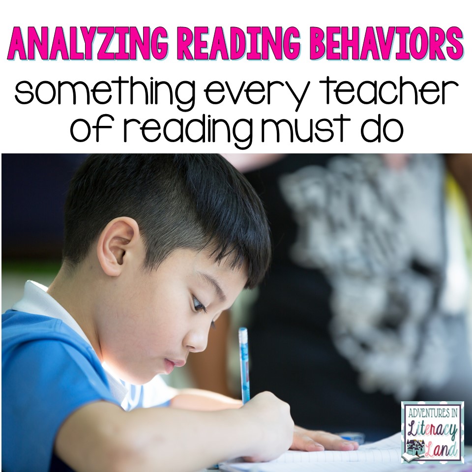 One practice every teacher needs to do is analyze his/her students' reading behaviors. Kid watching can tell us a lot about student understandings. Check out this post to learn more.