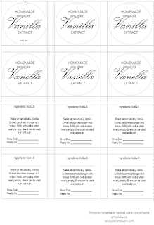 homework: a creative blog: GOOD TASTE: Homemade Vanilla Extract & Free Printable Labels
