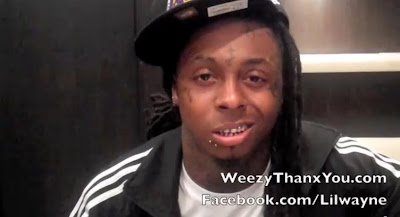 Foto do Lil Wayne agradecendo os fãs