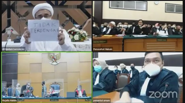 Ribuan Polisi Jaga Ketat Sidang Habib Rizieq Shihab