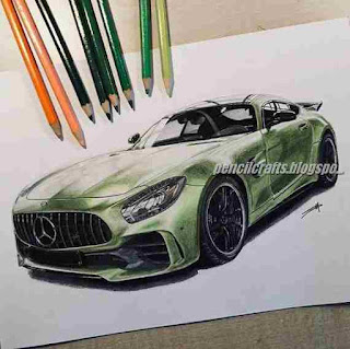 Realistic Drawings Of Car