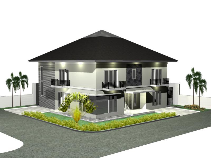 3D House Plan Design - Modern Home Minimalist  Minimalist 