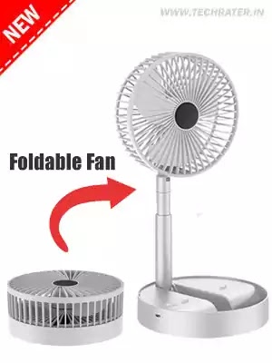 This mini foldable fan is rechargeable and compact in size