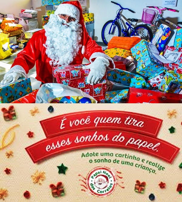 Campanha de adoção de cartas 'Papai Noel dos Correios' será realizada de forma virtual; veja como apadrinhar uma criança