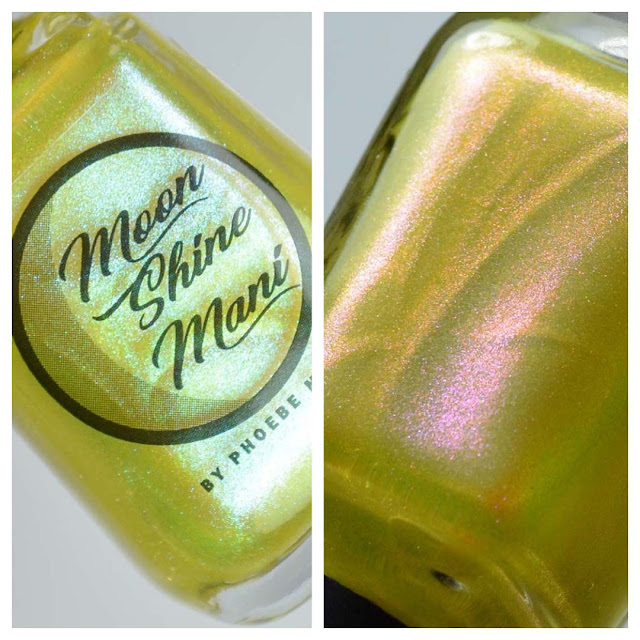 pastel yellow shimmer nail polish