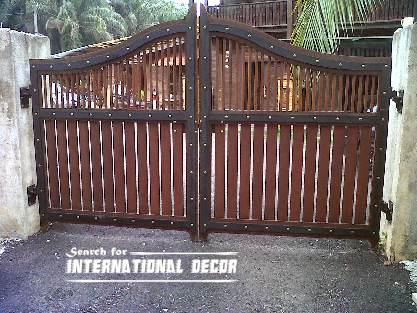 Gate designs, Gate designs for private house and garage, wooden gate design