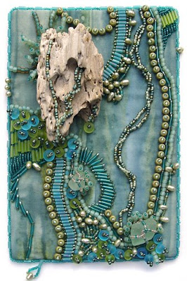 Bead Journal Project, Christi Carter, driftwood, water