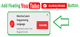 How to Add YouTube Subscribe Button on Blogger | YouTube Pop-Up Subscribe Button