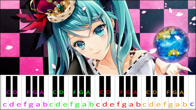 World is Mine by Hatsune Miku Piano / Keyboard Easy Letter Notes for Beginners