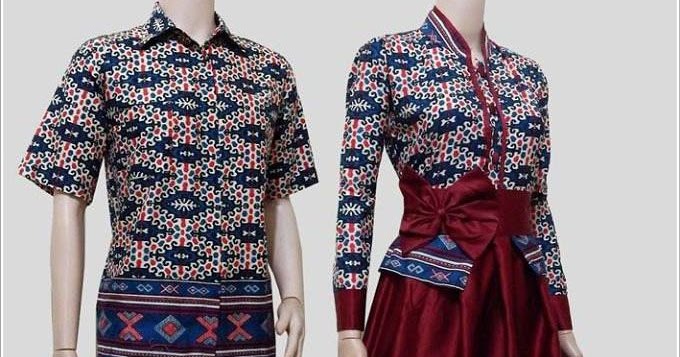 Gamis Batik Modern Simple Remaja Couple