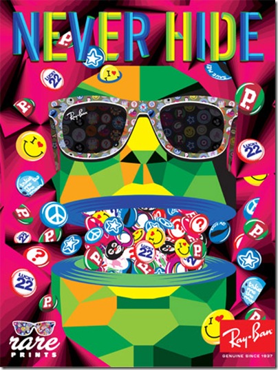 Ray Ban Never Hide - Rare Print by MartaCerda Alimbau